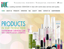 Tablet Screenshot of ilc-cosmetic.com
